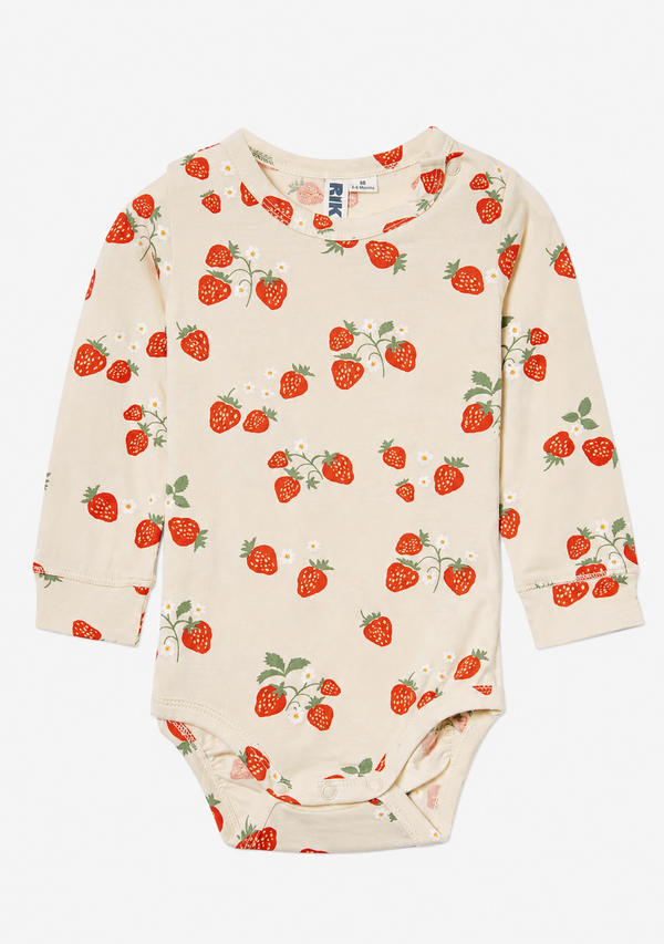 Strawberry printed bodysuit