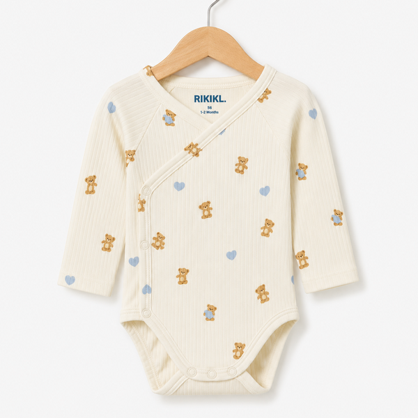 Blue Heart & Bear BodySuit