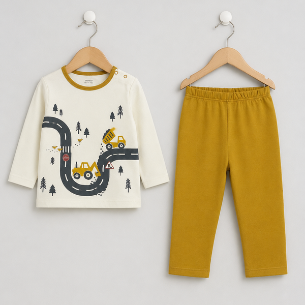 Railway track Pajama Suit