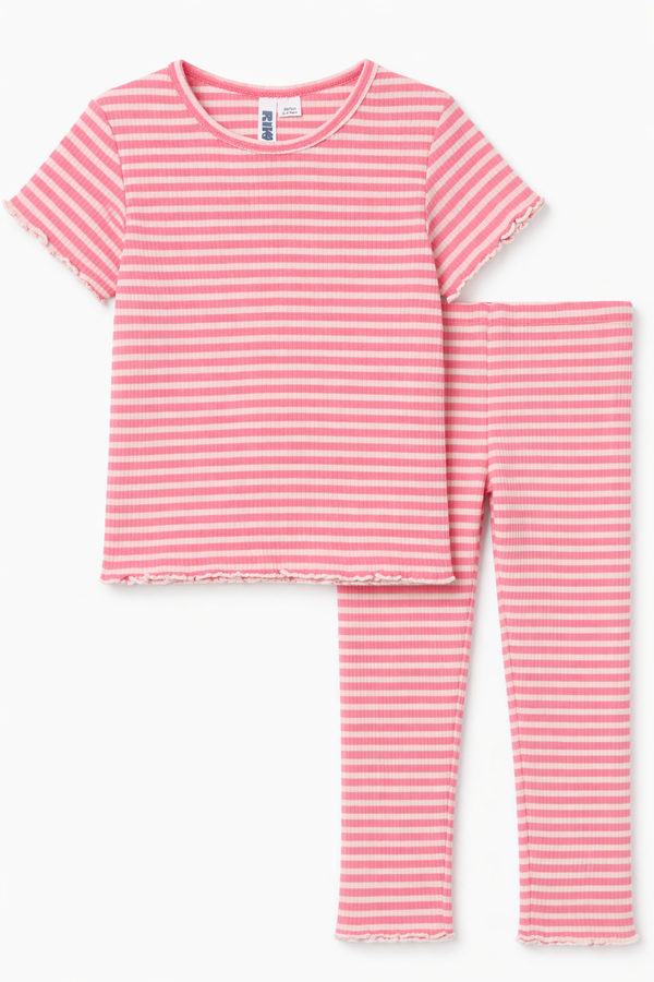 Pink striped 2 piece Suit