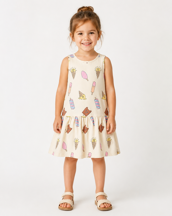 Colorful Sleveless Dress