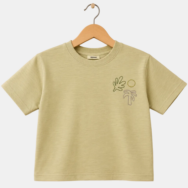 White T.shirt with Embrioidery