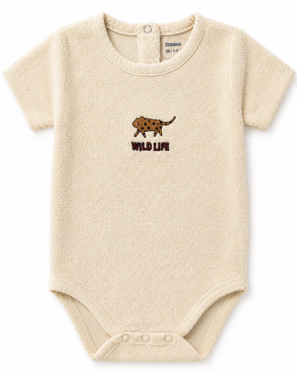Tiger Print  half sleeves  Romper -1 piece