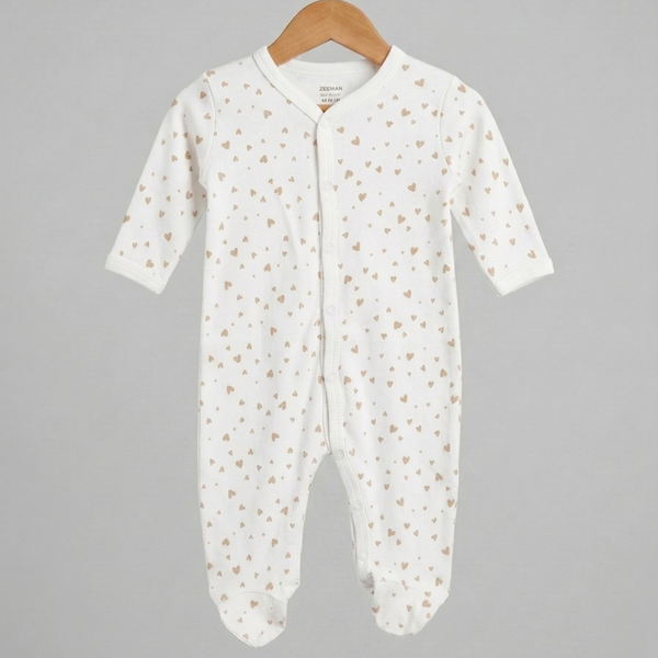 Heart Print SocksRomper