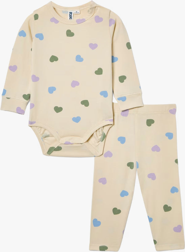 Colorful Heart 2 Piece Bodysuit