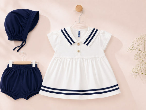 3 piece dress for baby girls