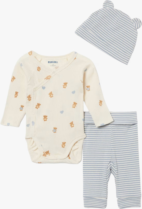 Blue Heart & Bear BodySuit
