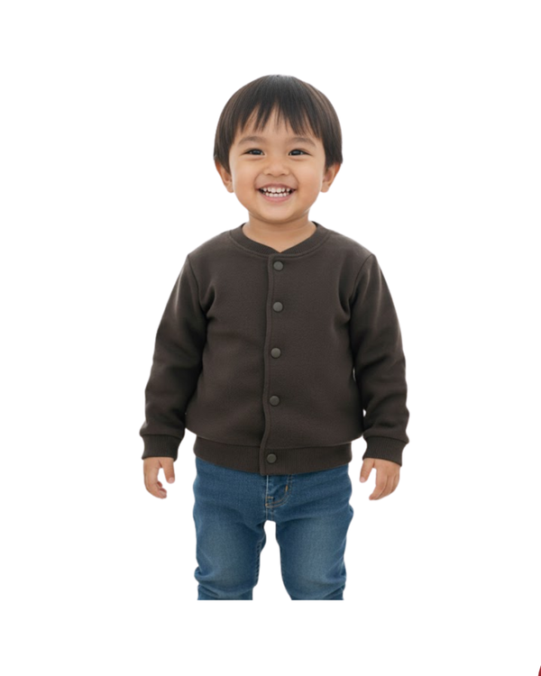 Brown Sweatshirt Jacket