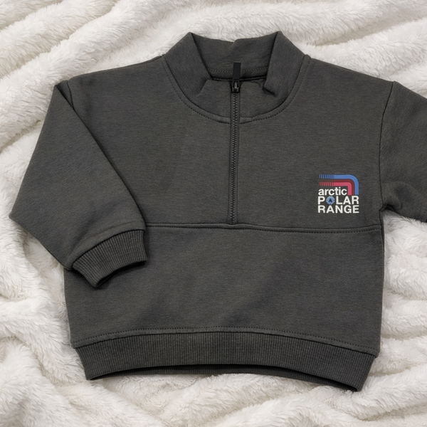 Grey Half Zip Sweatshirt
