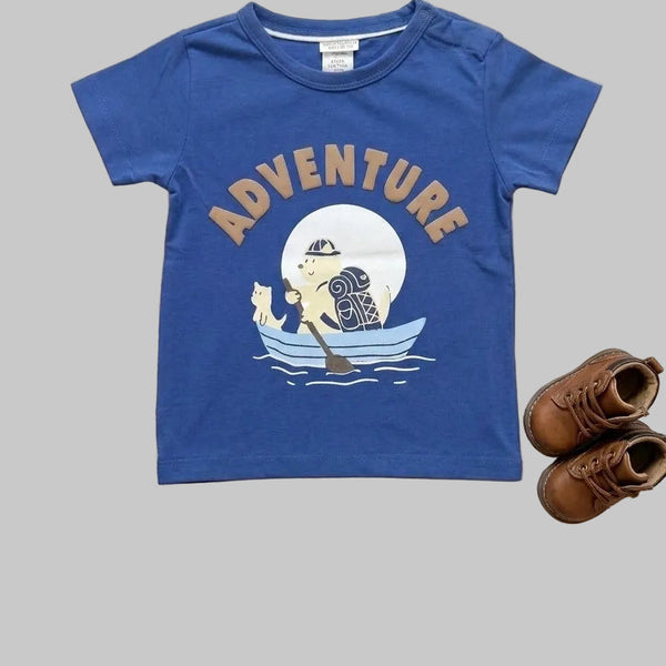 Blue Printed T.shirt